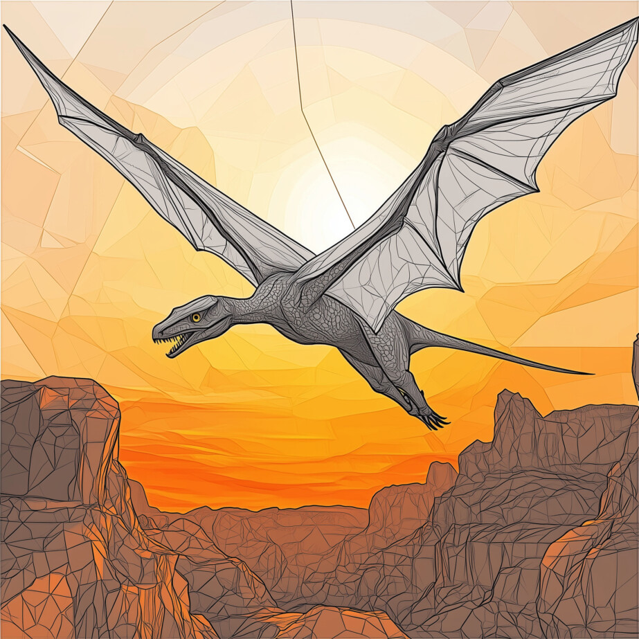 Pteranodon Coloring Page 2