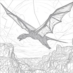 Pteranodon Coloring Page - Printable Coloring page