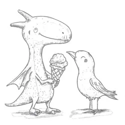 Pterodactyl Coloring Page - Printable Coloring page