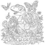 Raptor Dinosaur Coloring Pages