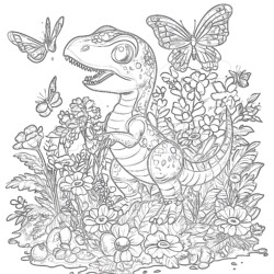 Raptor Dinosaur Coloring Pages - Printable Coloring page