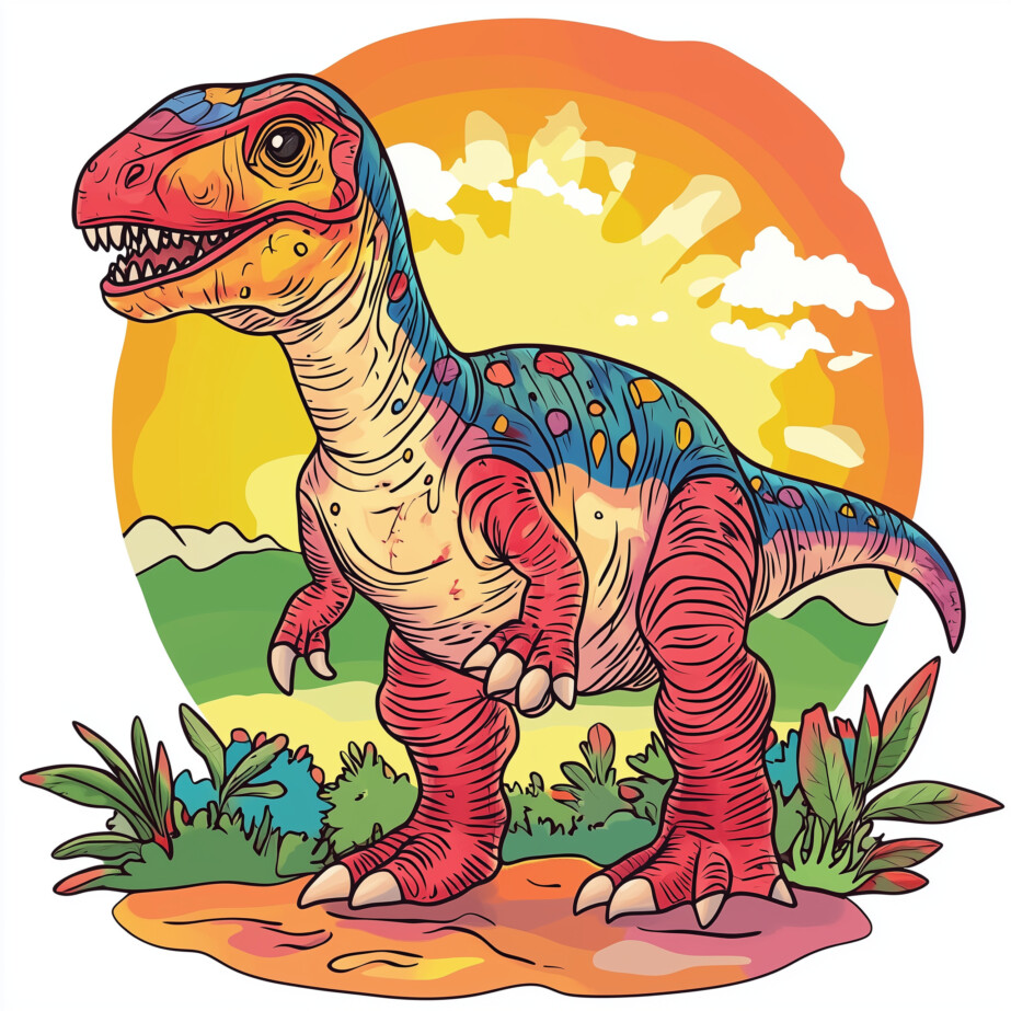 Real Dinosaur Coloring Pages 2