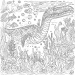 Realistic Dinosaur Coloring Pages