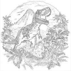 Rex Ausmalbild - Druckbare Ausmalbilder