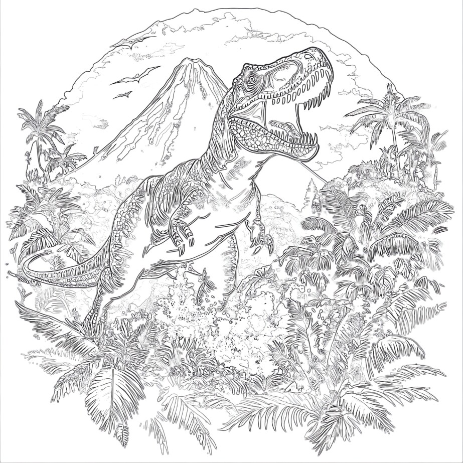 Rex Coloring Page