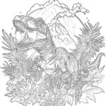 Rex Colouring Pages