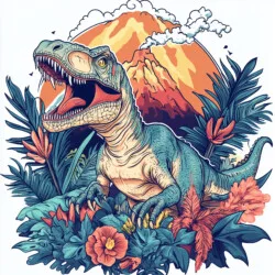 Rex Ausmalbilder - Ursprüngliches Bild