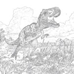 Scary Dinosaur Coloring Pages