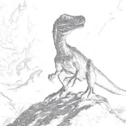 Gruselige T-Rex Ausmalbild - Druckbare Ausmalbilder