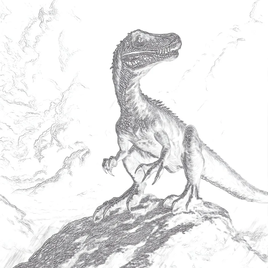 Korkunç T Rex Boyama Sayfası