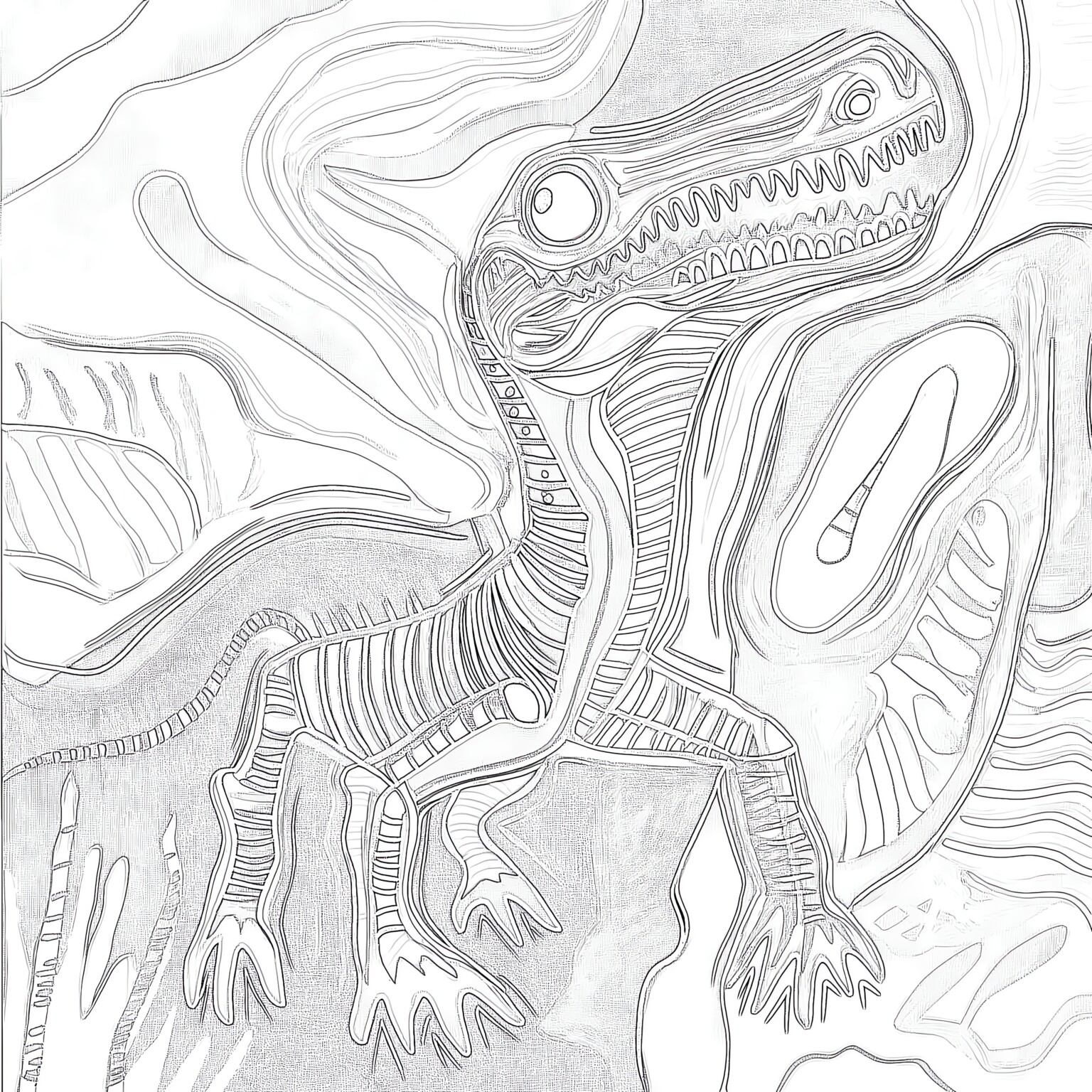 Pyroraptor Coloring Page | Coloring Pages Mimi Panda