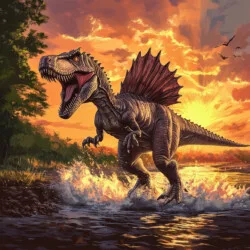 Página Para Colorear Del Spinosaurus - Imagen de origen