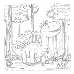 Spinosaurus Coloring Page - Printable Coloring page