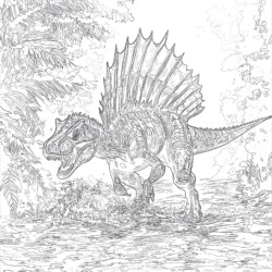 Spinosaurus Printable Coloring Page - Printable Coloring page