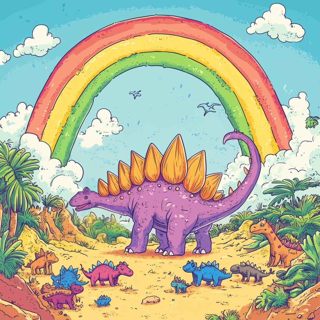 Stegosaurus Coloring Page | Coloring Pages Mimi Panda