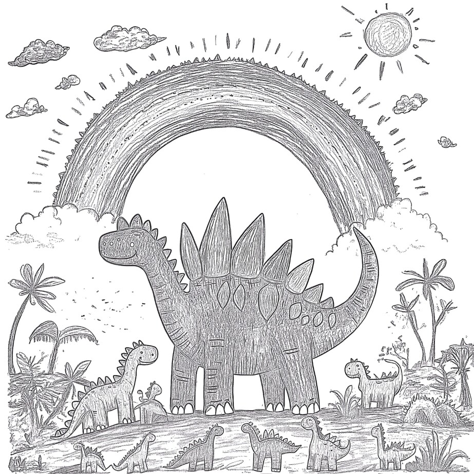 Stegosaurus Printable