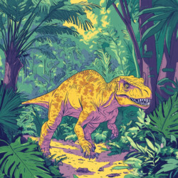 T Rex Color Sheet - Origin image