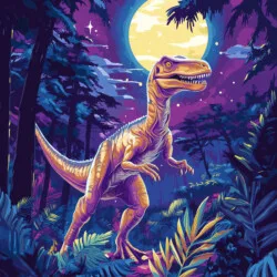 T-Rex Ausmalbild - Ursprüngliches Bild