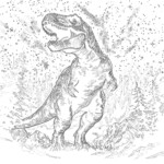 T Rex Jurassic World Coloring Pages