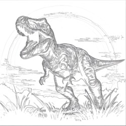 T Rex Printable Dinosaur Coloring Pages - Printable Coloring page