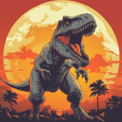 T Rex To Colour In - Origin image