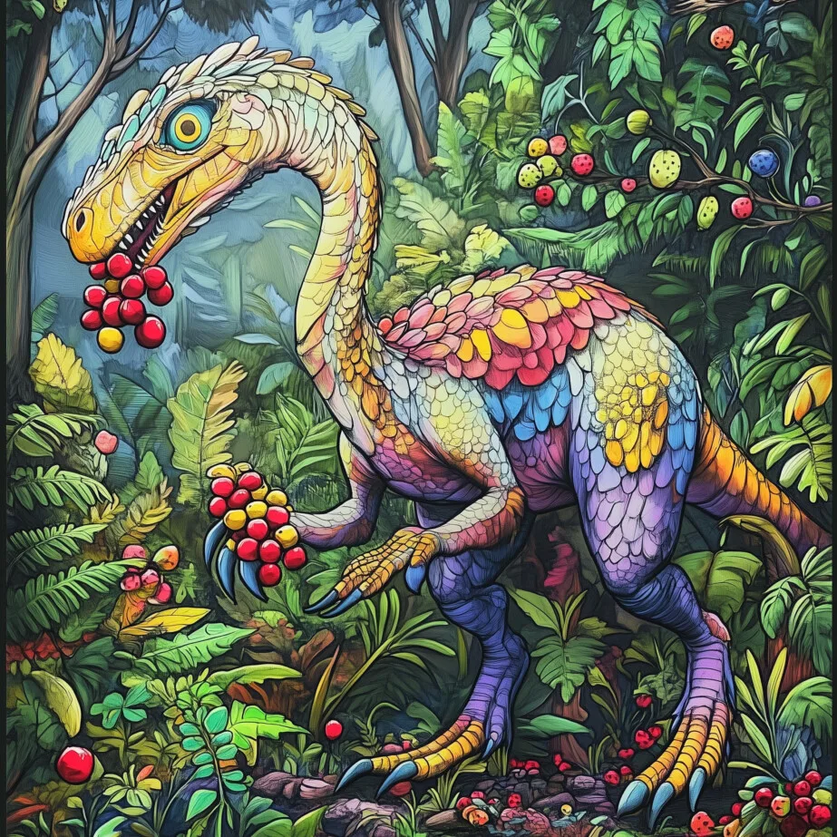 Página Para Colorear De Therizinosaurus 2