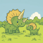 Triceratops Printable 2 2