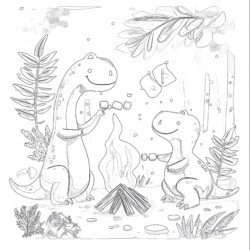 Tyrannosaurus Coloring Page - Printable Coloring page