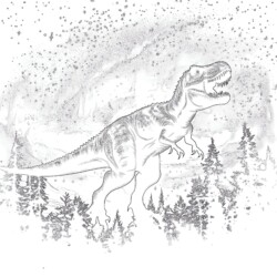 Tyrannosaurus Rex Pictures To Color - Printable Coloring page