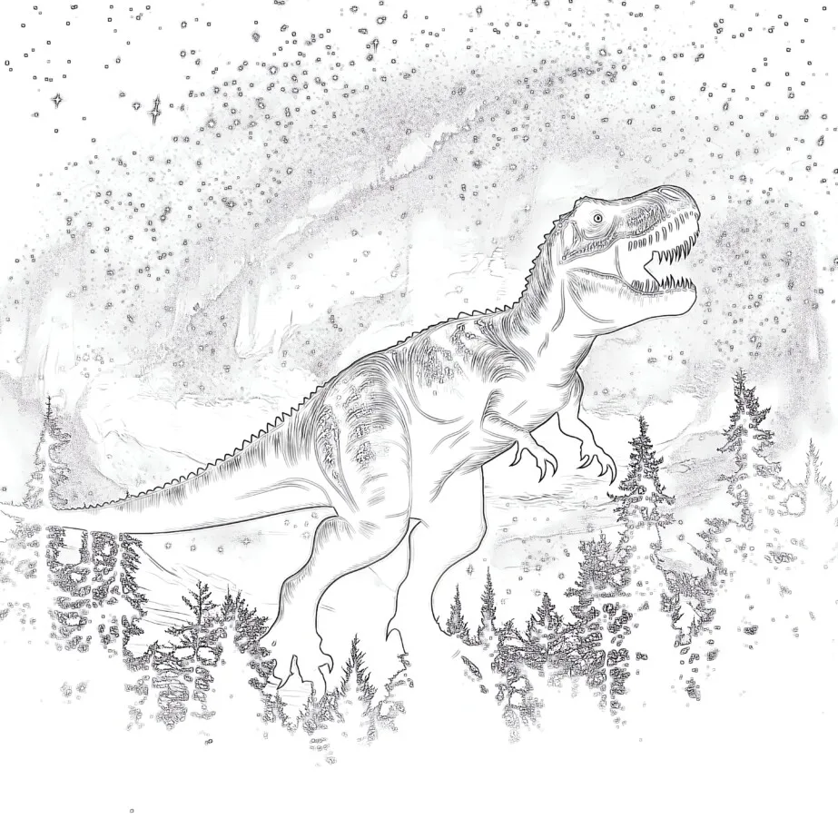 Tyrannosaurus Rex Bilder Zum Ausmalen