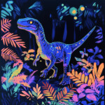 Velociraptor Blue Coloring Page 2 2