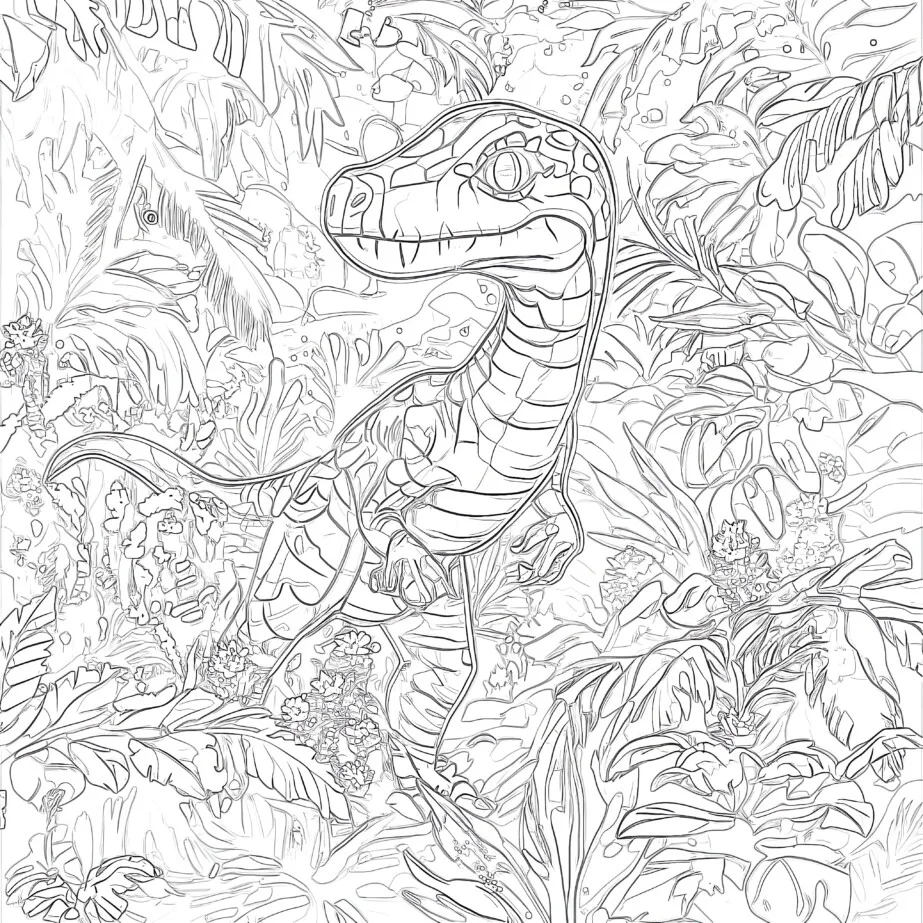 Velociraptor Blue Ausmalbilder