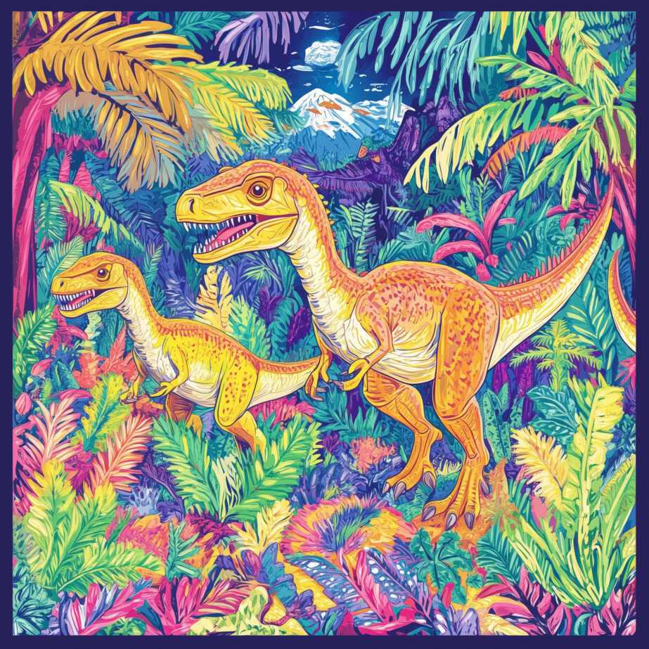 Velociraptor Coloring 2