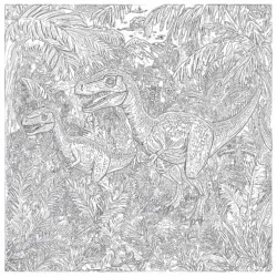 Página Para Colorear Velociraptor - Página para colorear