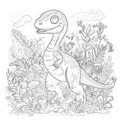 Velociraptor Coloring Page - Printable Coloring page