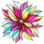 Abstract Flower Coloring Pages 2 2