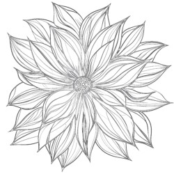 Abstract Flower Coloring Pages - Printable Coloring page