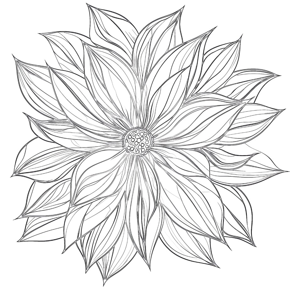 Abstract Flower Coloring Pages