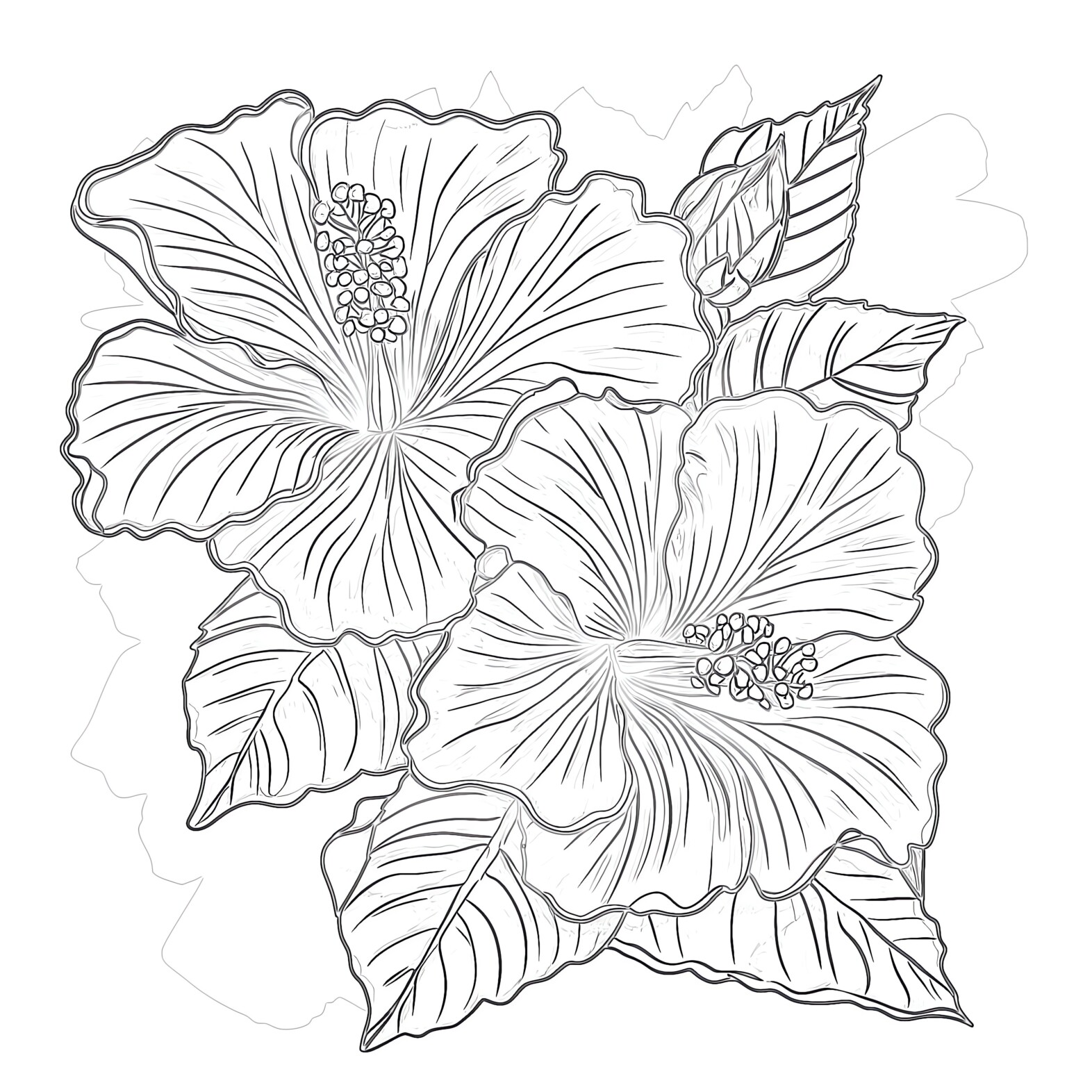 Adult Coloring Sheet Flowers | Coloring Pages Mimi Panda