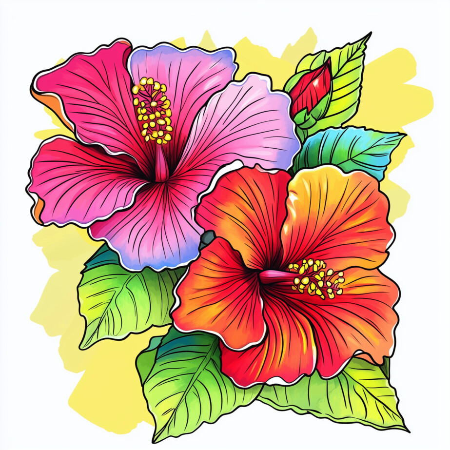 Adult Coloring Sheet Flowers 2