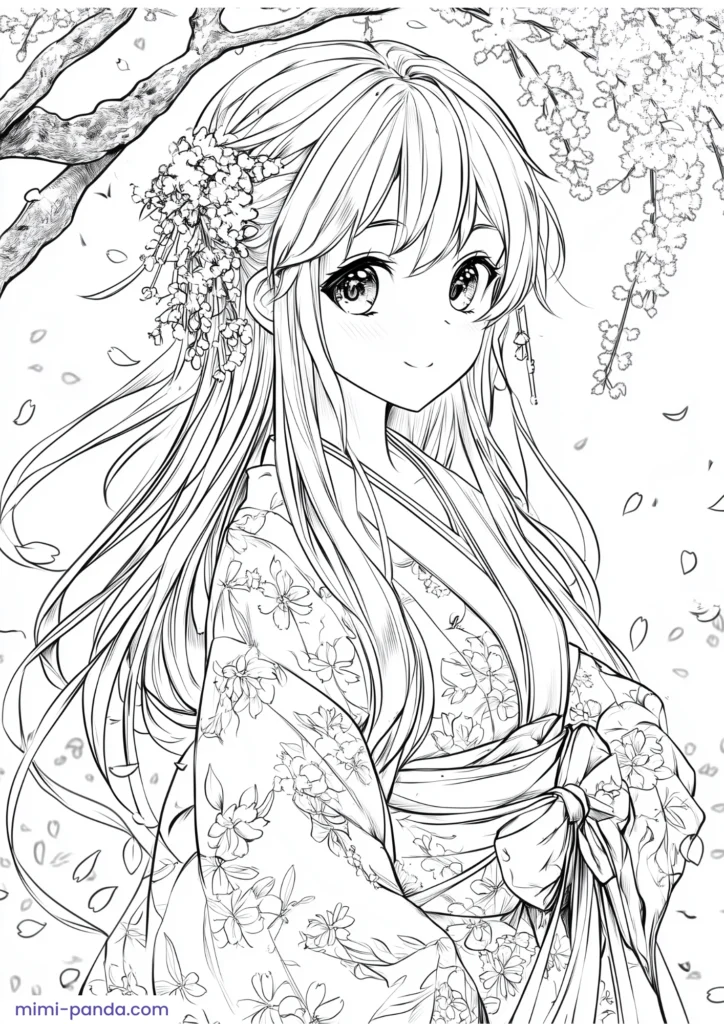 Anime Coloring Book 5