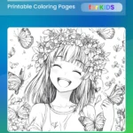 Anime Coloring Book for Kids