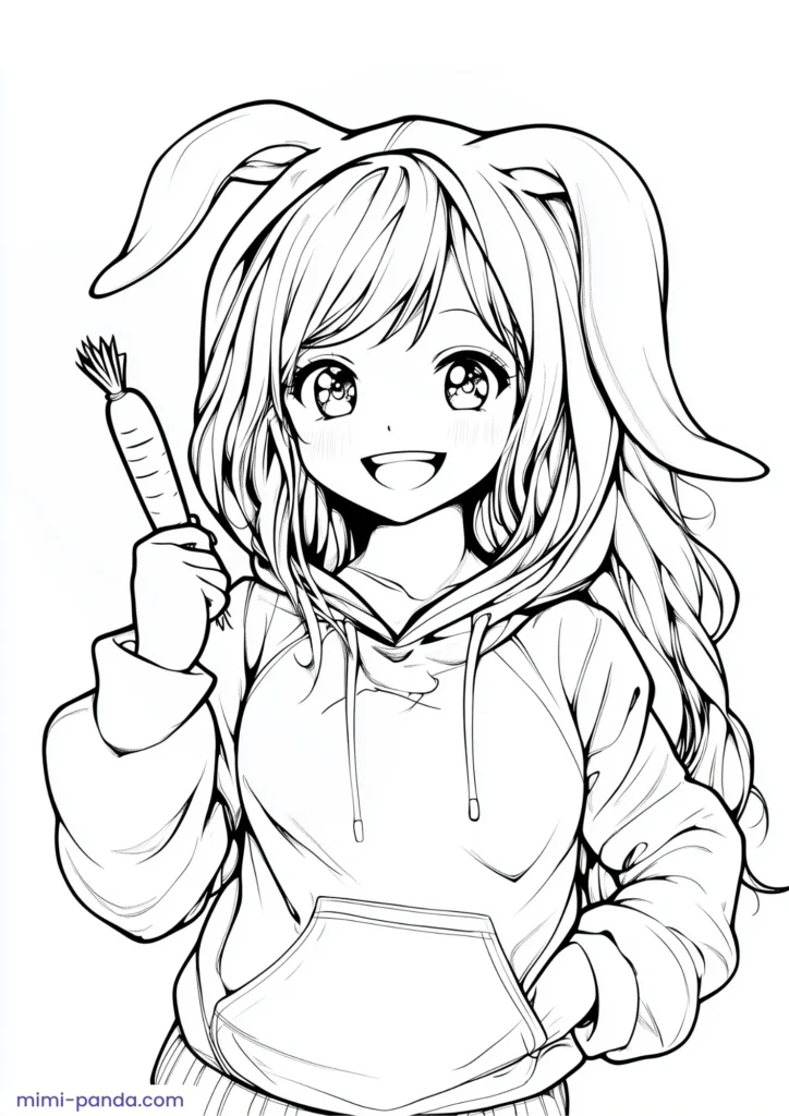 Anime Coloring Book for Kids 4