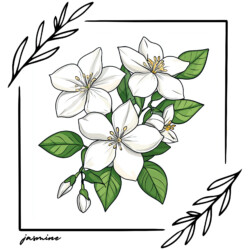 Best Jasmine Coloring Page - Origin image