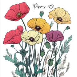 Best Poppy Coloring Page - Origin image