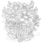 Bouquet Colouring Page