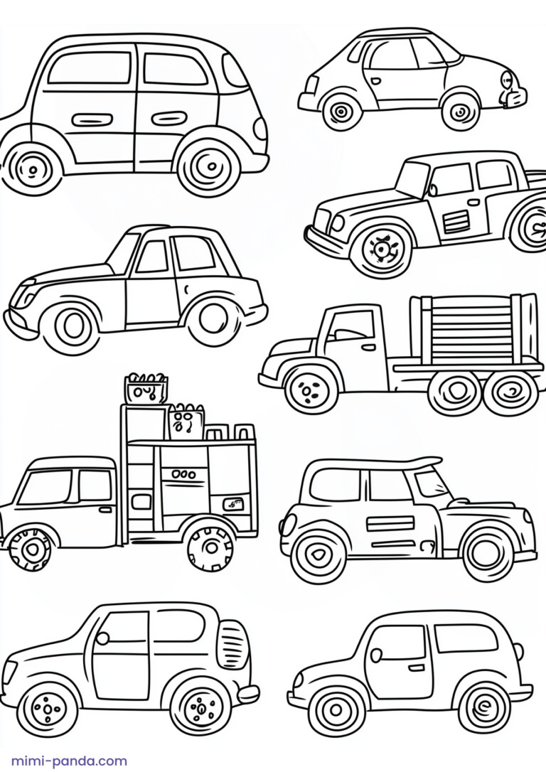 Car Coloring Book for Kids 2