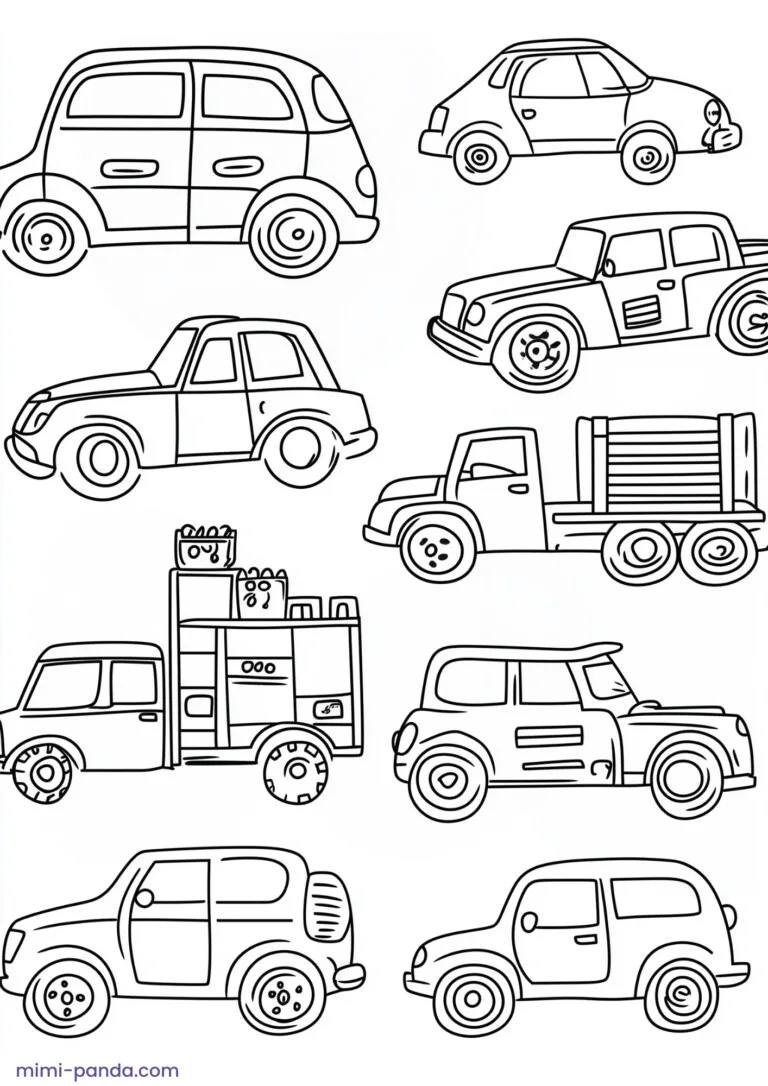 Car Coloring Book for Kids 2