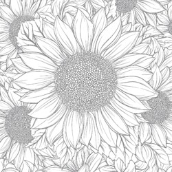 Color Book Pages Flowers - Printable Coloring page