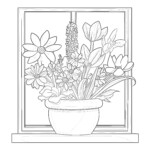 Coloring Page Spring Flowers